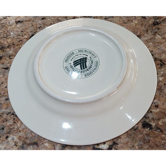 Longaberger Woven Traditions Classic Green Bread and Butter Plate 7 1/4" - Picture 4 of 12